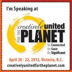 I'm speaking at Creatively United for the Planet Festival